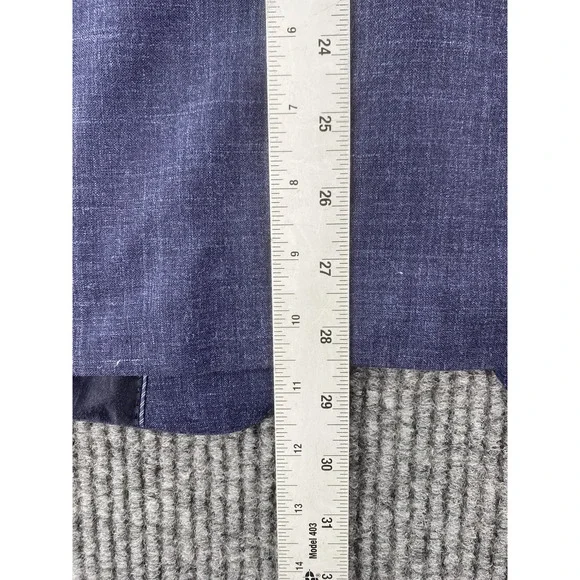 Banana Republic Sport Coat 40 R Bue Wool Silk Linen Summer Vitali Barberis Italy